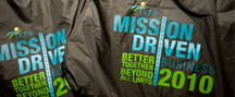 Snapshot of 2010 Mission Driven Business conference bags